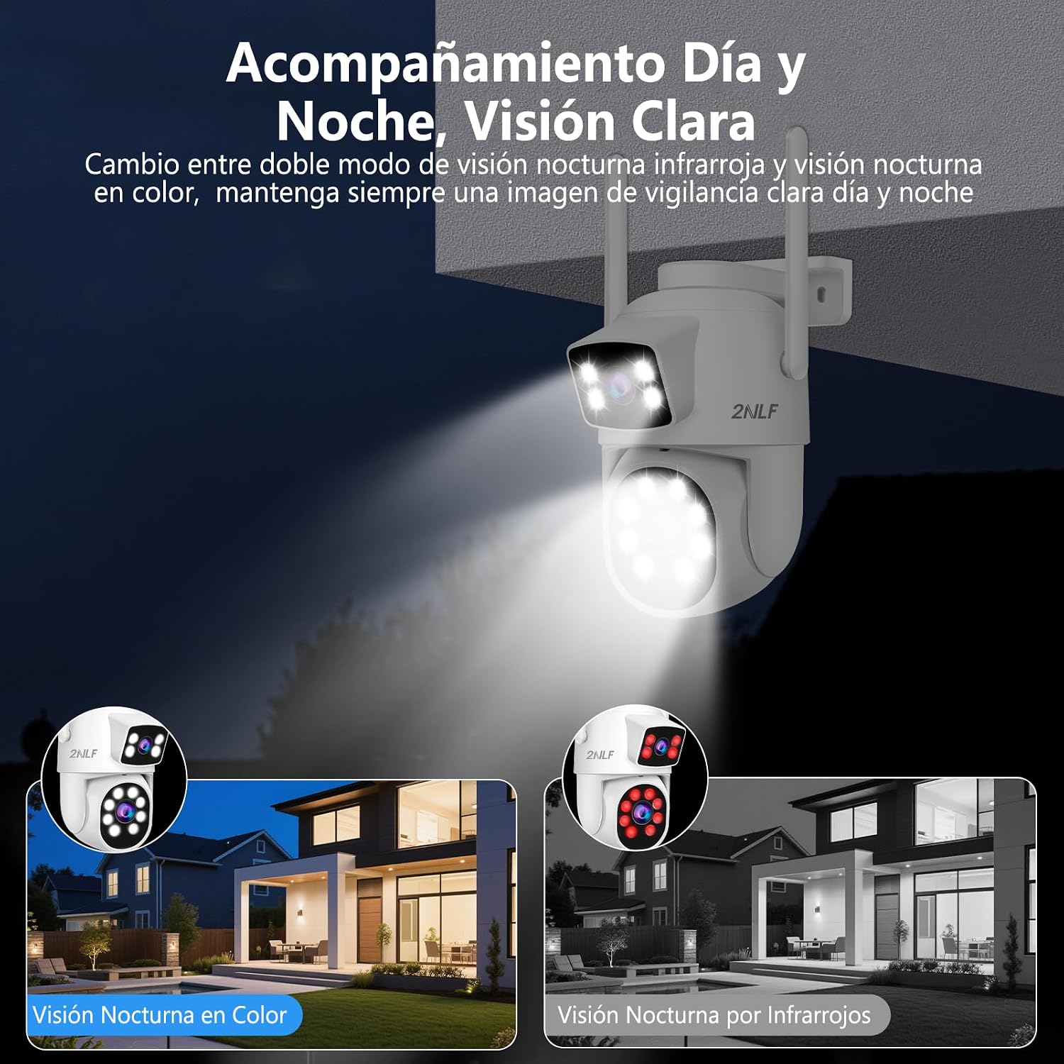 Day and night clear vision with color and infrared night vision modes