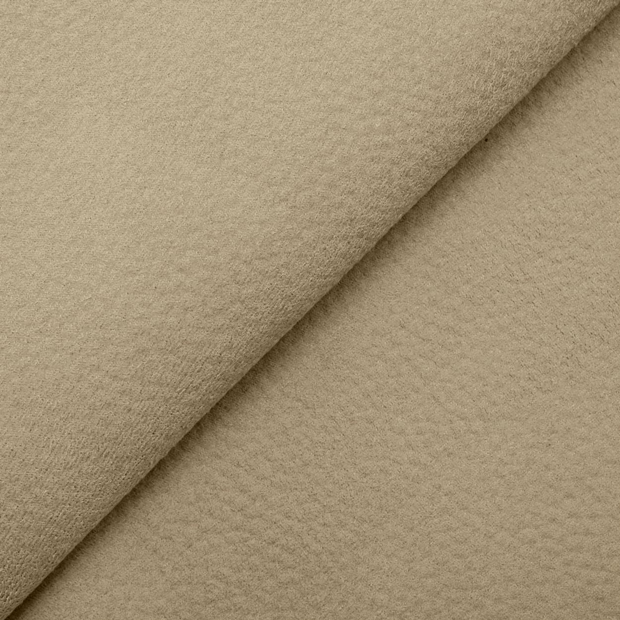 DESHOME Bilbao 15 Meter Stoff für Sofas aus strapazierfähigem Mikrofaser in Lederoptik, Meterware für Polstermöbel, Sofa, Sessel, Kissen, Stuhl, Beige