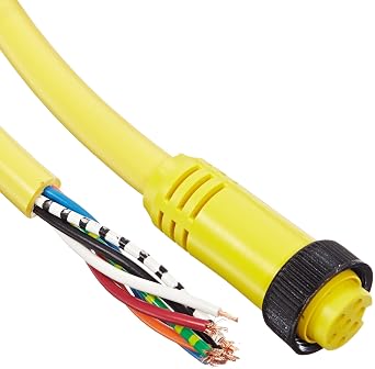 Molex 207000A01F120 Mini-Change Female Cordset, PVC Cable Jacket, 7 Conductor, 7 x 16AWG Wire Size, 12ft Cable Length