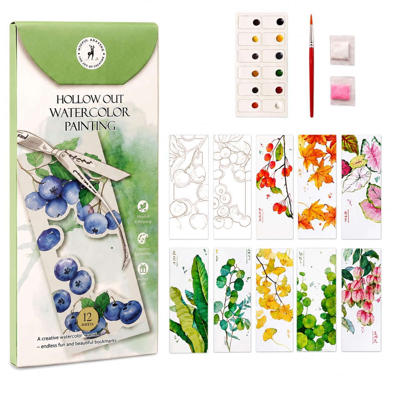 Watercolor Painting Book - Pocket Art Kit for Beginners -1 Watercolor Painting Book - Pocket Art Kit for Beginners -1