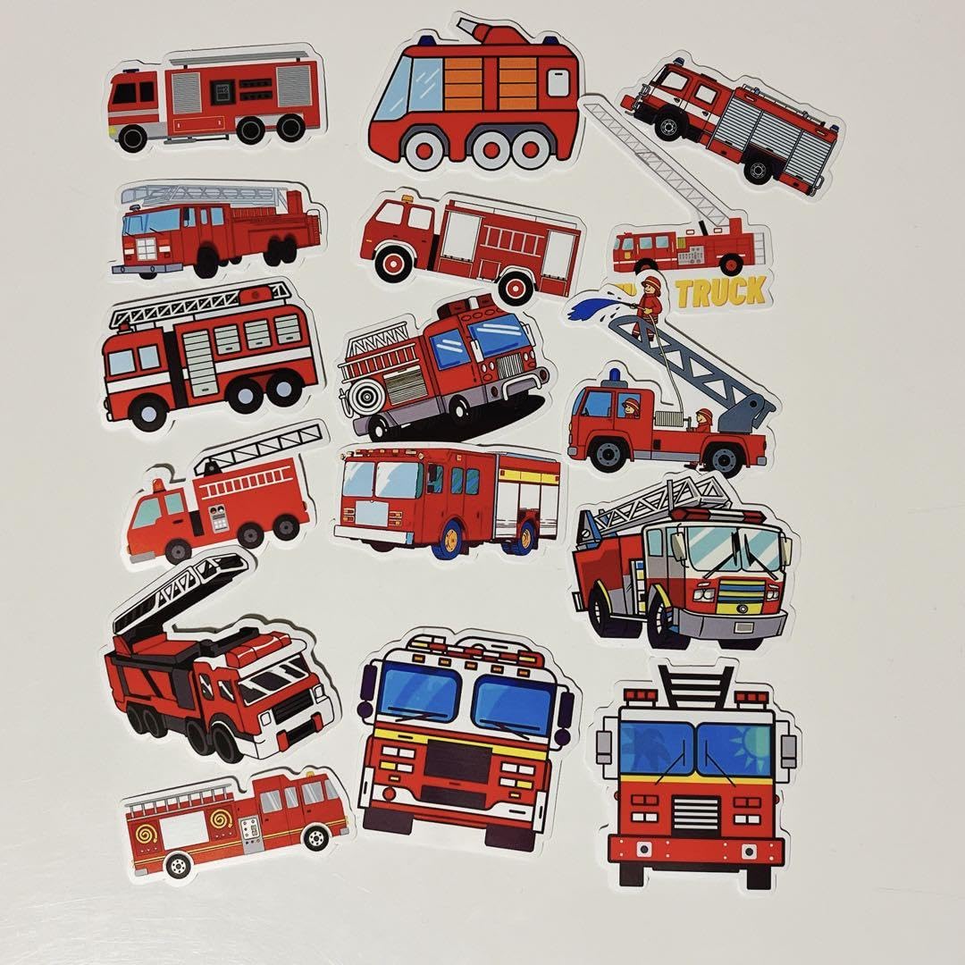確認用499乗り物働く車　シール　ステッカー　ギフト　サンキューシール　500枚 Amazon.co.jp: 消防車 シール50枚 防水ステッカー はたらく車