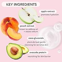 Vista 5 de Saturday Skin Limpiador facial hidratante de espuma con ingredientes naturales antienvejecimiento, removedor de maquillaje y lavado facial, sin