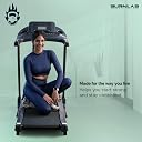 Burnlab Treadmill 3.1| 2.5HP Motorized Treadmill for Home Use | 5” LCD Display, 0.8–12 km/h Speed with Auto Incline | Heart Rate Sensor & Hydraulic Folding | Max Weight 120Kg | USB & AUX gallery image