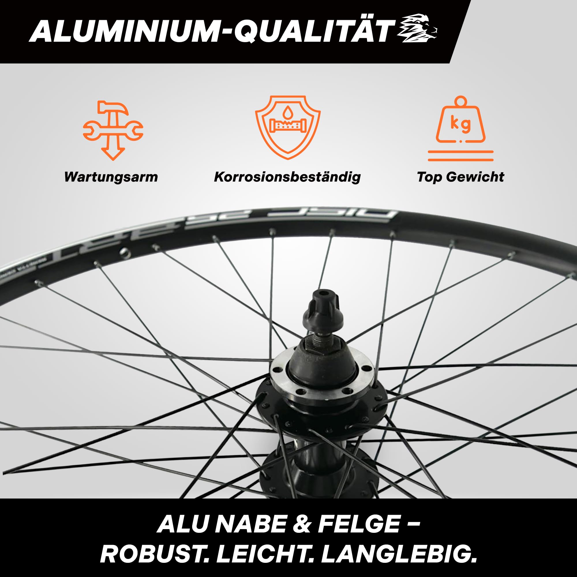 MTB Hinterrad 29 Zoll Fahrrad Laufrad – Scheibenbremse 6-Loch – QR 9/10×135 – Shimano HG 8–11-Fach – Alu Felge & Nabe – 36 Speichen – Schwarz – LOEVELOSI