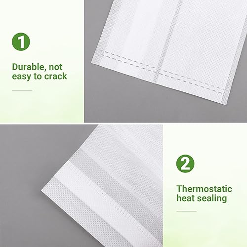 Miniatura 5 de GREANER 100 bolsas de cultivo de vivero grandes 78 x 86 pulgadas bolsa de cultivo de plántulas de tela biodegradable no tejida bolsas de semillas