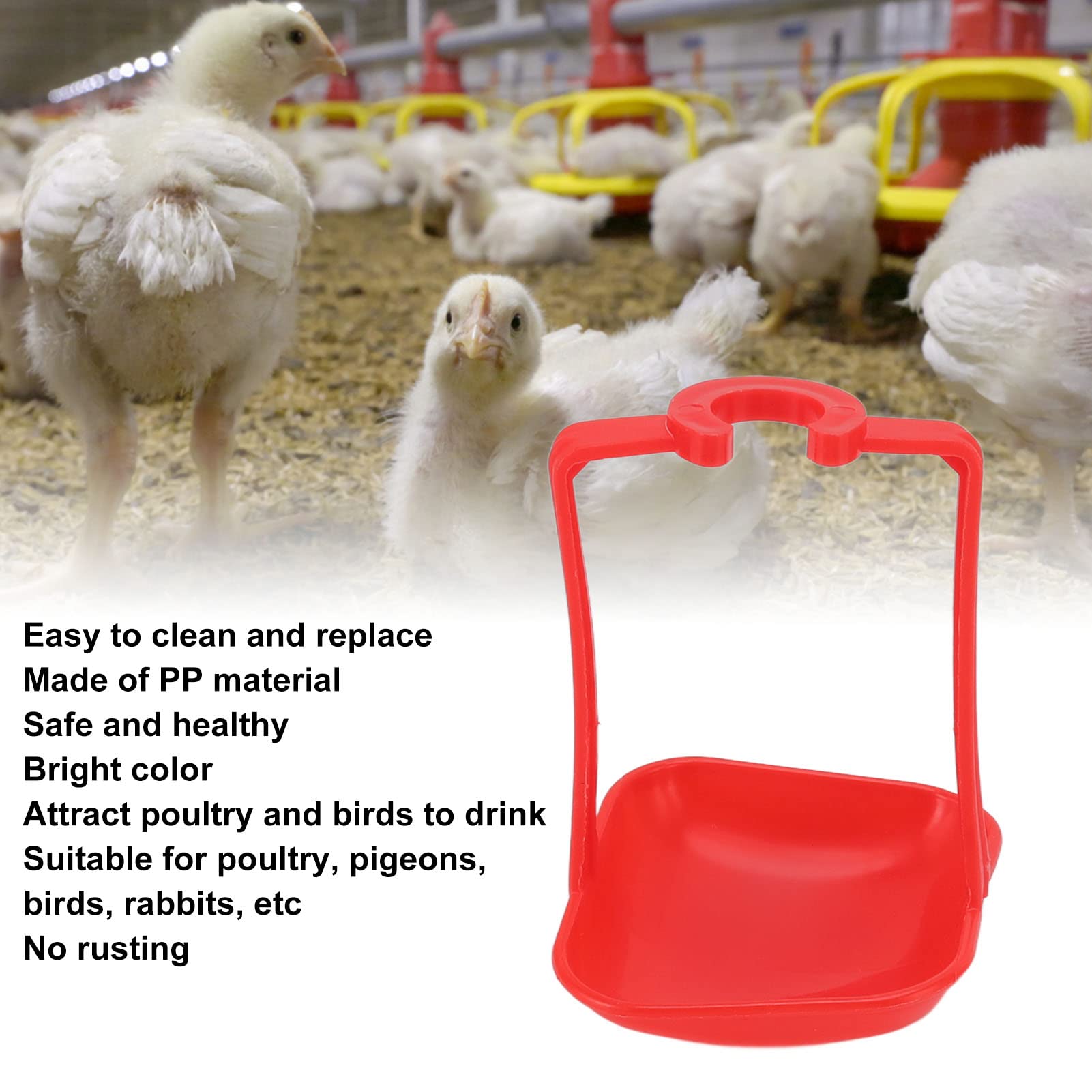Chicken Watering Nipple Backyard Poultry Supplies 20 PCS Poultry Water Drinking Cups Chicken Hen Plastic Automatic Drinker Quail Quail Backyard Poultry Drinkers