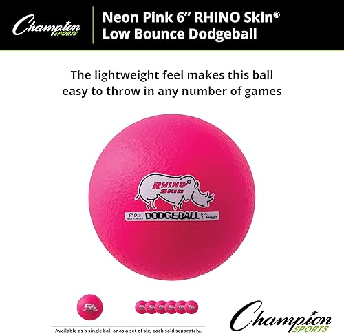 Miniatura 5 de Champion Sports® Rhino Skin® Juego de pelotas de eva de bajo rebote y unidades individuales para patio de juegos, educación física, patio trasero