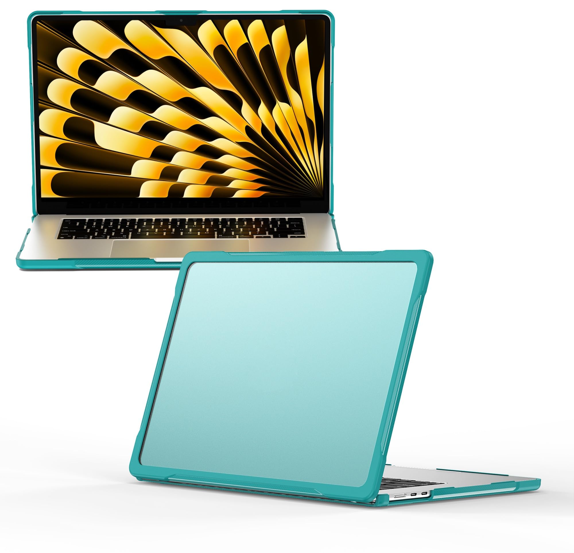 Custodia protettiva per tablet PC compatibile con MacBook Air 15 pollici Custodia 2023 2024 Release M3 A3114 M2 A2941, custodia protettiva rigida a doppio strato in TPU compatibile con MacBook Air 15"