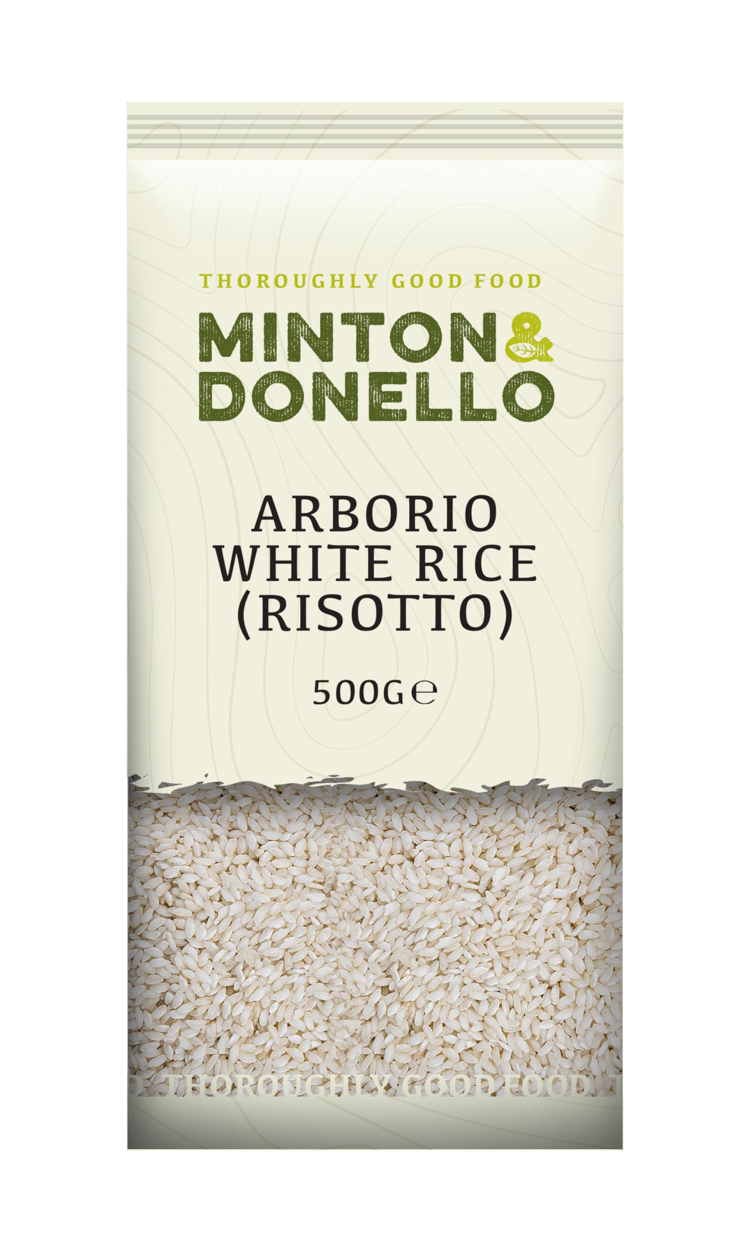 Minton & Donello - Arborio White Rice (Risotto), 500g - Rich in Vitamin A and C - High in Fibre, Protein and Antioxidants