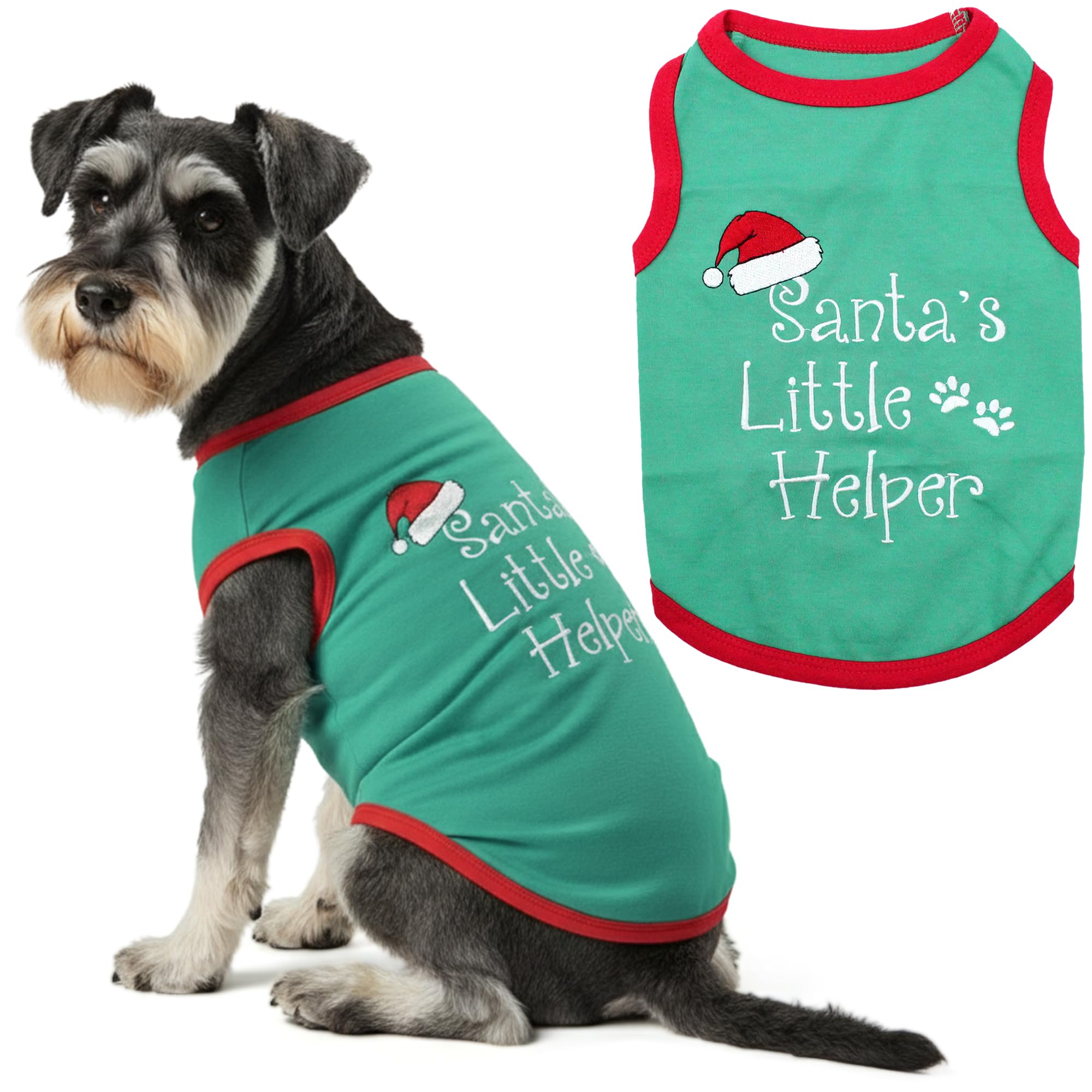 Lutin de Noël pour chien et chat t-shirt humoristique avec message imprimé XL