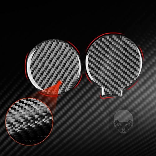 Miniatura 55 de NVCNX Real Premium - Adhesivo de fibra de carbono para puerta de automóvil, puerta de automóvil, cerradura de puerta de automóvil, marco de botón