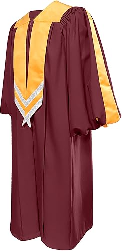 Miniatura 2 de GradPlaza Bata de coro de lujo con mangas para iglesia