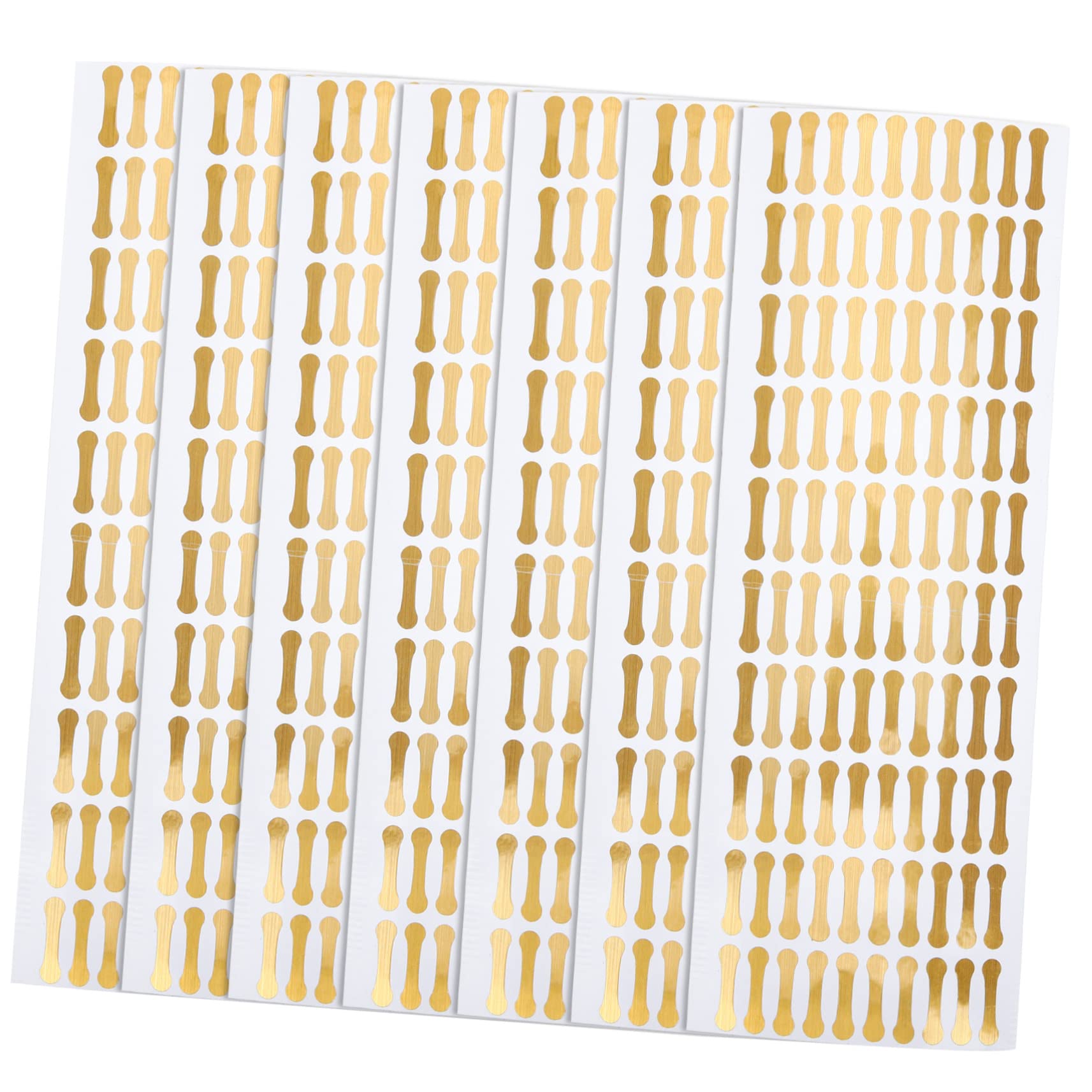 FOYTOKI Tamper Seal Tape 500pcs Adhesive Food Stickers Gold Security Decals Easy Peel Stick Handmade Commercial