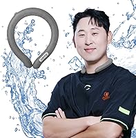 Vista 1 de KN FLAX Tubo de enfriamiento de cuello portátil, enfriador de cuello para verano, anillo de hielo reutilizable, gel enfriador de hielo manos libres