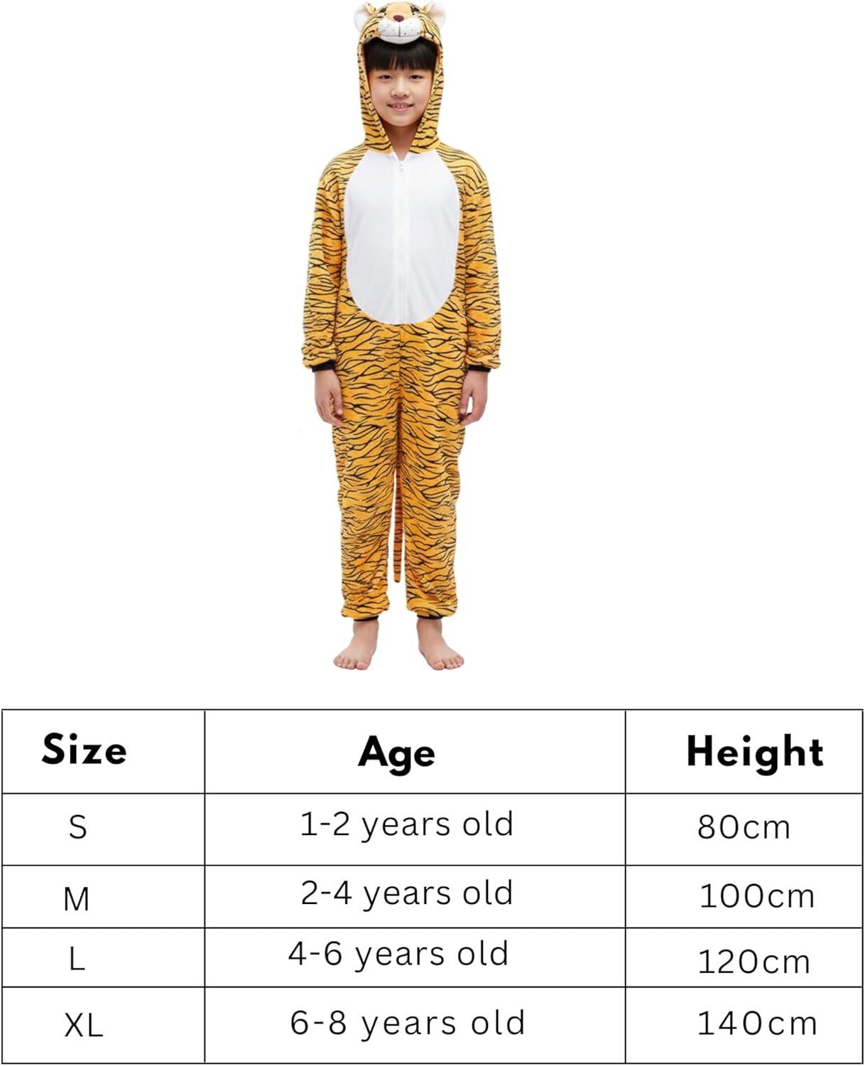 Tiger Costume for Kids 1-6 years | Animal Costumes for Kids | Tiger Jumpsuit Halloween Costume for Boys, Girls | Animal Costume for Toddlers 2026 - view 1