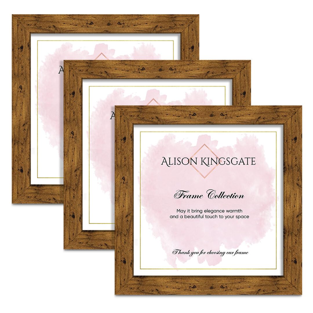 Alison Kingsgate Rustic Oak Picture Frame for Photo 17X17 - Pack of 3 — image 1