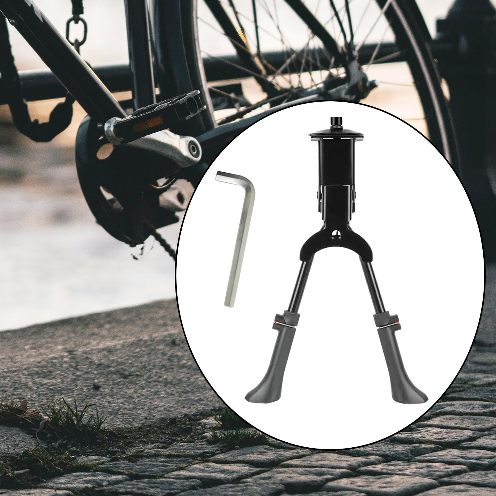Amazon.co.jp: 自転車キックスタンド ダブルレッグスタンド 自転車 