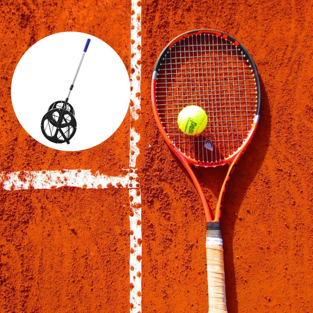 BESPORTBLE 55 Recolector De De Tenis Recogedor Tenis Superior Camioneta Deportiva Recogedor Cestas Balones Deportivos Embudos Nylon con Ruedas Selector