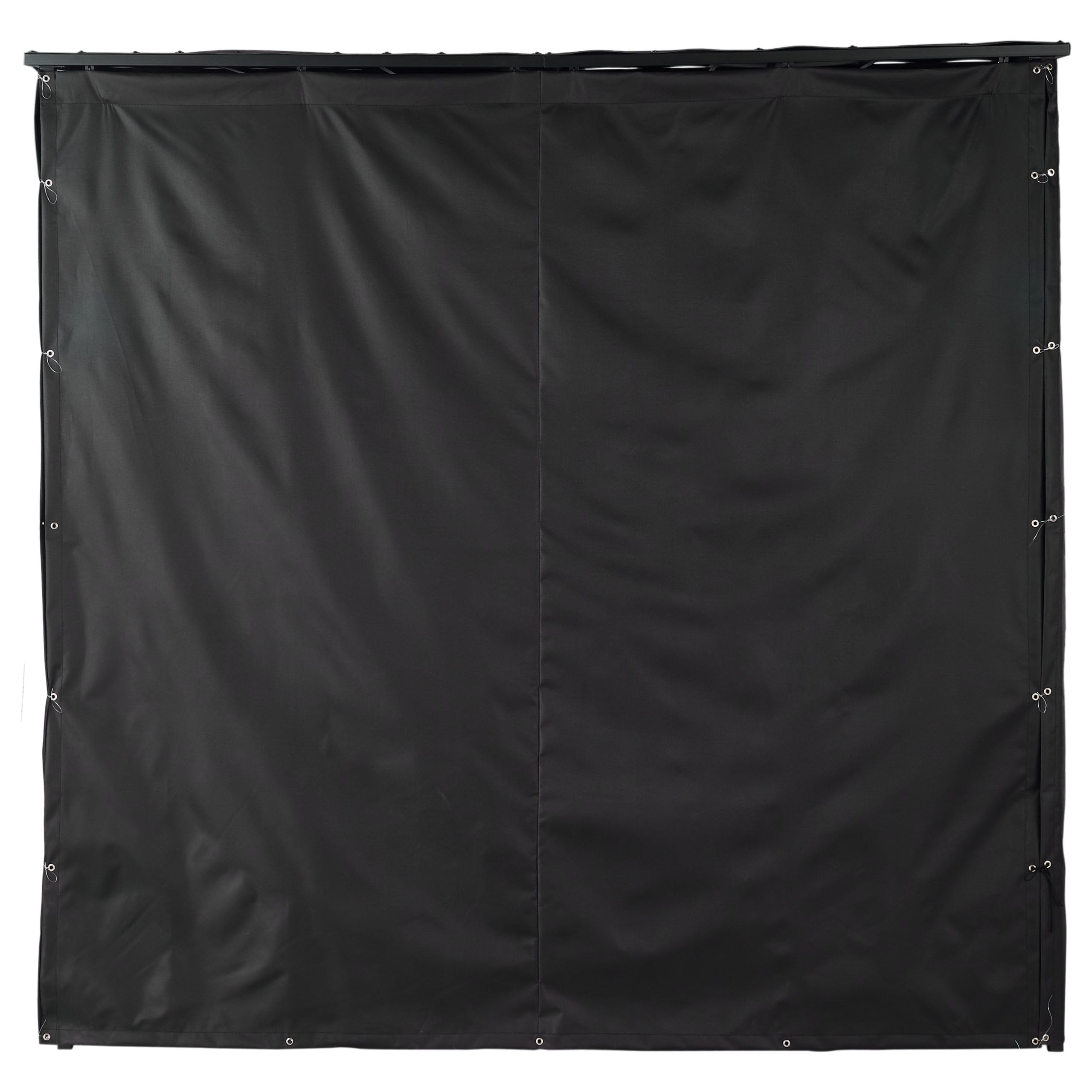 Kaminholzregal mit Dach + Schutzhülle + Tragetasche - Brennholzschuppen - Holzaufbewahrung wasserdicht - Brennholzregal - Holzregal - Kaminholzunterstand- Schwarz - Metall (180x60x180cm)