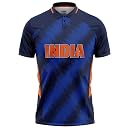 Enkline India 2021 Half Sleeves Cricket Fan Jersey - Quick Dry 100% Polyester - India 2021-3X-Large gallery image
