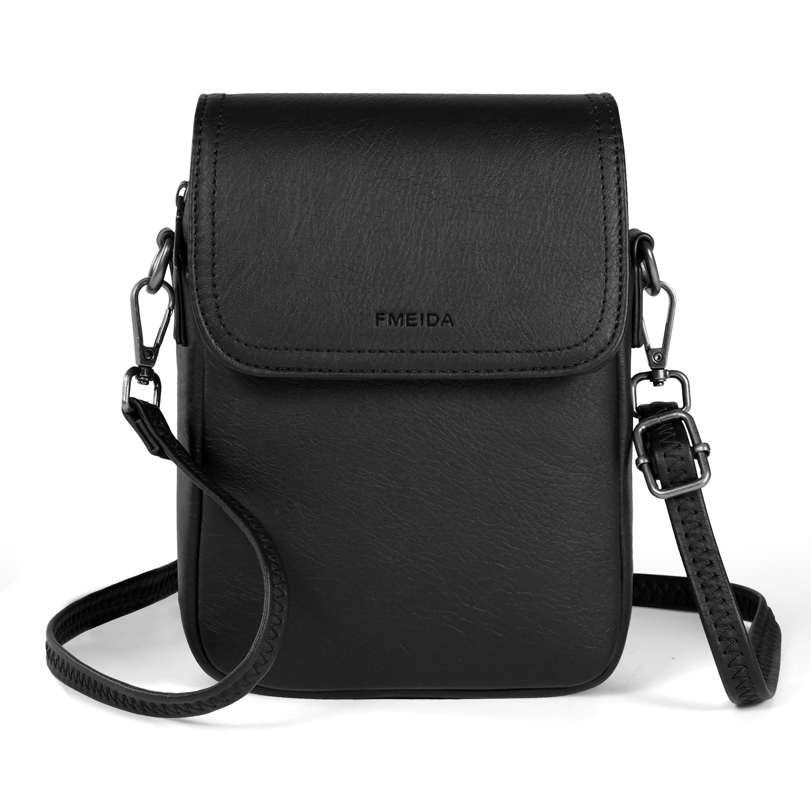 Fmeida Crossbody Bags for Women PU Leather Crossbody Purse RFID Blocking Phone Bag Small Purse