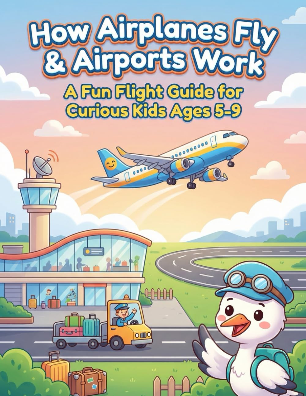 How Airplanes Fly & Airports Work: A Fun Flight Guide for Curious Kids Ages 5-9 (How Things Work — Poster-Style Learning Books for Kids)