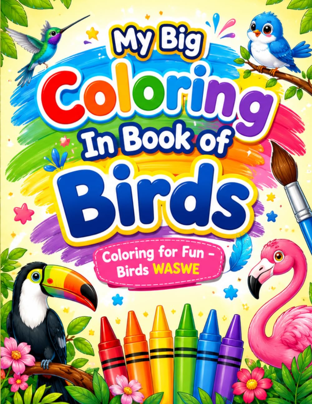 My Big Coloring in Book of Birds: Coloring for Fun Birds
