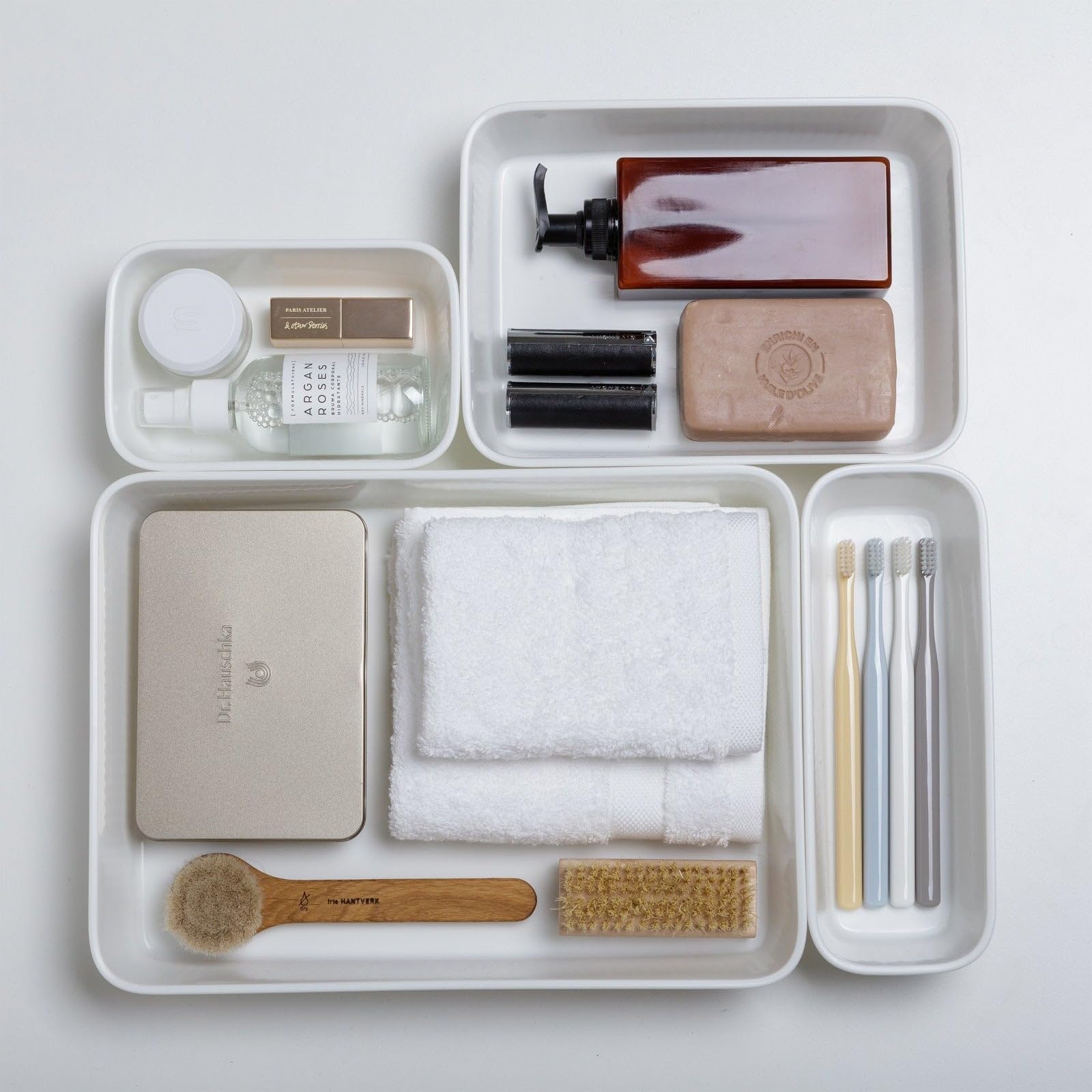 Tatay Caja Organizadora A4 Baobab | Cesta Almacenaje Plastico | Diseño Elegante Funcional | Orden Hogar y Oficina | Plástico Reciclado Libre de BPA | 24,7x33,6x5,6 cm, Blanco