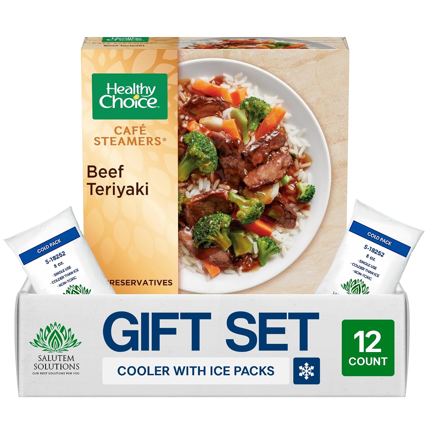 Salutem Vita – Four Cheese Ravioli Chicken Marinara Frozen Meal, Gift Set: 0,6 lbs – Pack of 12