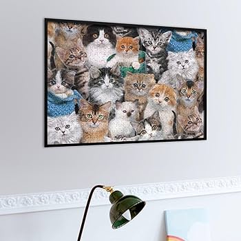 Amazon.co.jp: 猫の品種パックされた猫 ジグソーパズル 500