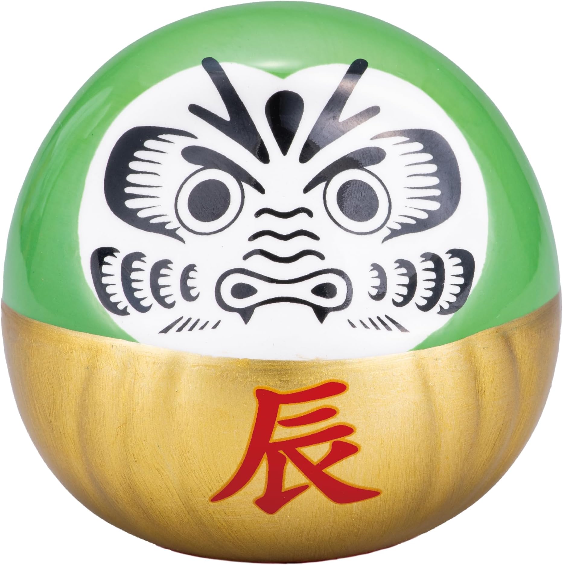 Japan Original Good Luck Dragon Daruma Doll Figurine Home Office Decor Japanese Figurine Traditional feng Shui Decor 3.15 * 3.15 * 2.75 inches Japan Import Mini Daruma Figurine