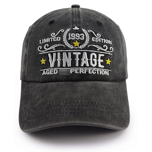 30th Birthday Gifts For Her Him, Vintage 1993 Aged To Perfection Birthday Decorations Hat, Turning 30 Years Old Party Supplies Baseball Cap, Christmas Birthday Gift For Women Men Wife Husband Friends