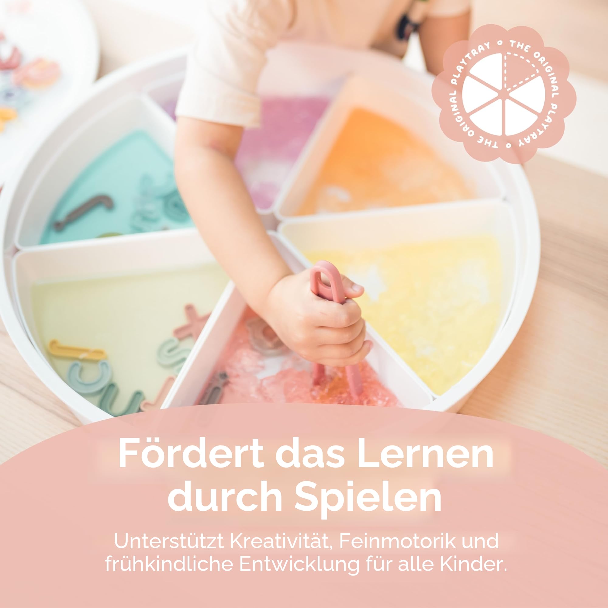 Inspire My Play Explorer-Paket - Sensory Bin mit Deckel und herausnehmbaren Aufbewahrungseinsätzen