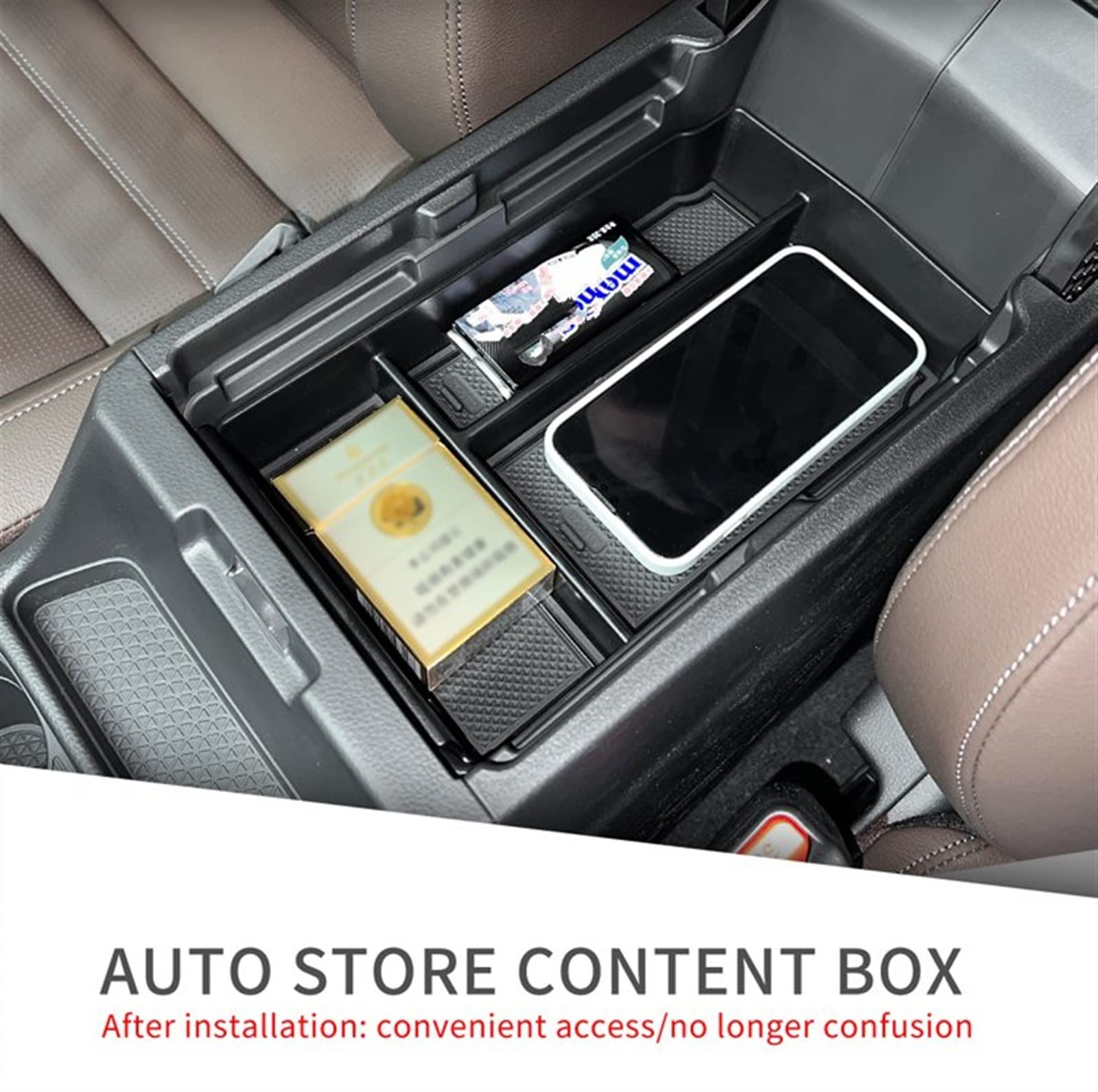 Zentrale Aufbewahrungsbox Kompatibel Mit CR-V 2023, Auto-Innenzubehör, Armlehnen-Aufbewahrungsbox, Mittelkonsolen-Organizer, Tablett-Organizer, Aufräumen