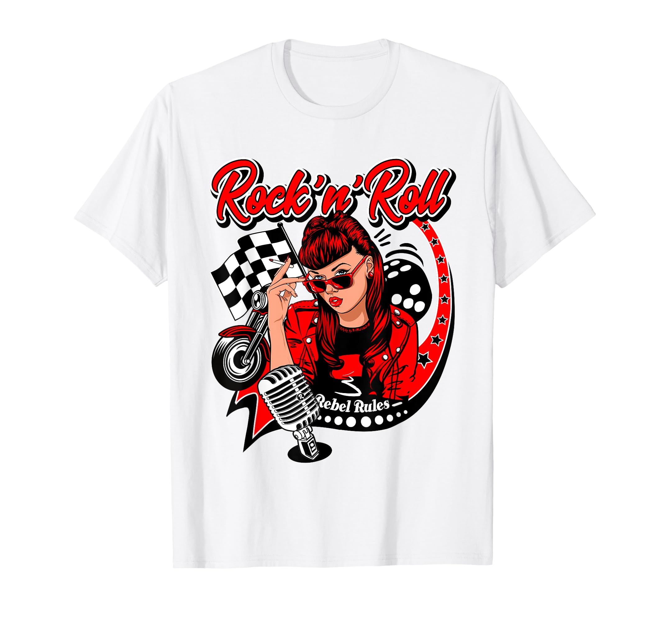 Maglietta ROCKABILLY Crazy Life - Micro 60's Custom Cadillac HOT ROD