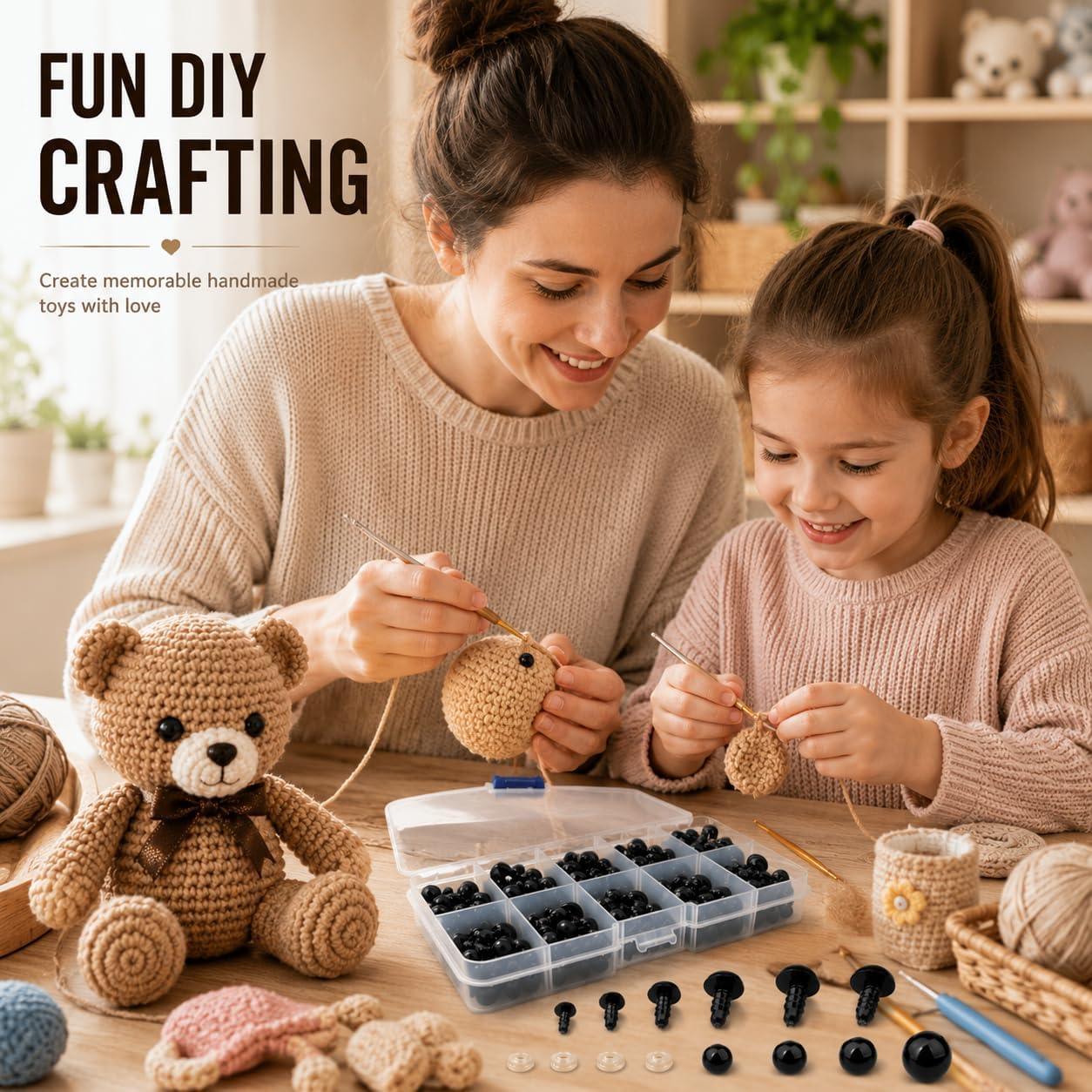 Doll Puppet Eyes - 142 Pieces for DIY Crafts -3