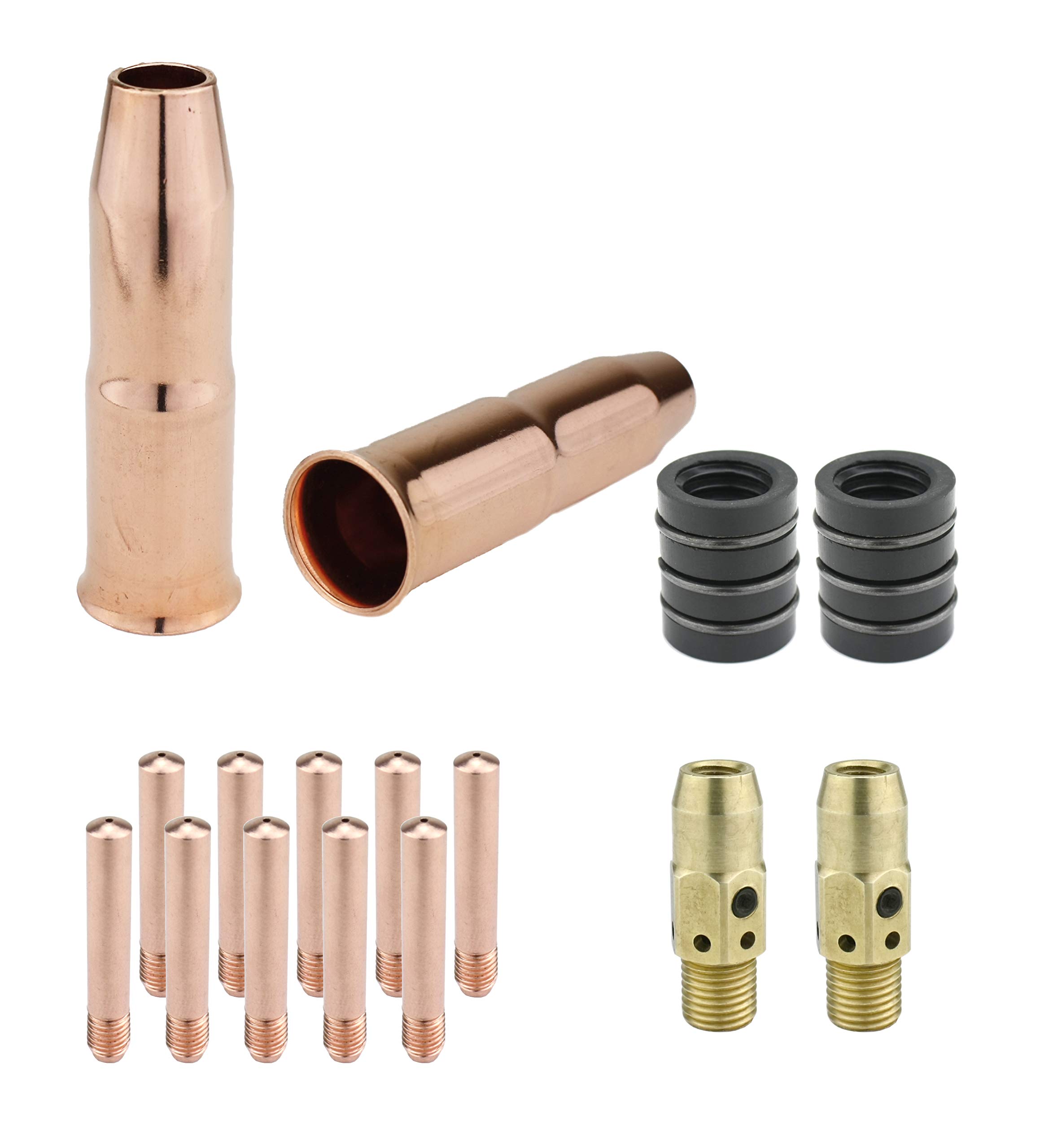 MIG Gun Consumables Kit - Compatible with Lincoln/Magnum 300 & 400 and Tweco #3 & #4-54A Diffuser - 34A Insulator - Tip: 0.035