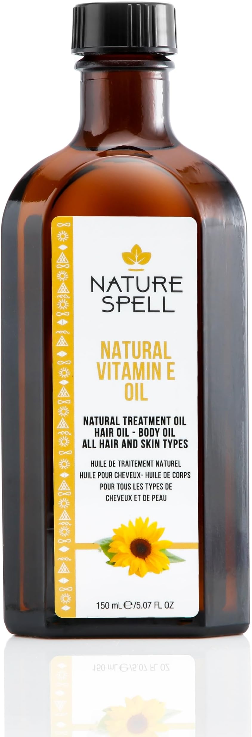 Nature Spell Vitamin E Oil for Hair Growth, Pre-Diluted Oil to Prevent Breakage & Restore Shine, Nourishes Dry Strands and Soothes Split Ends, Multipurpose Use, For All Hair Types, Vegan, 5.07 Fl Oz