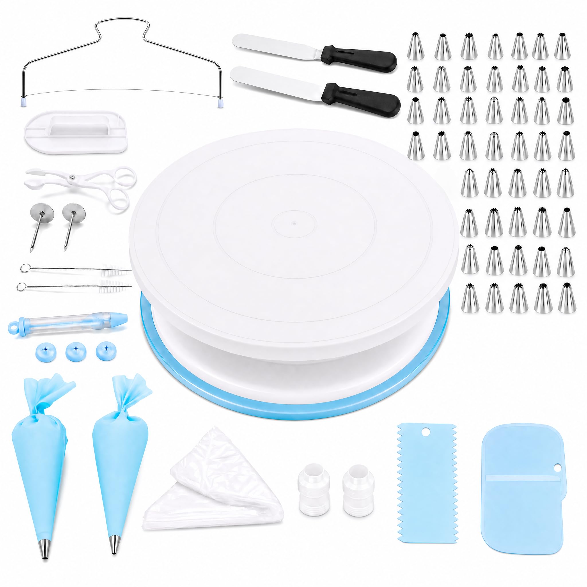 Cake Decorating Kit Tools:11 Inch Rotating Cake Turntable