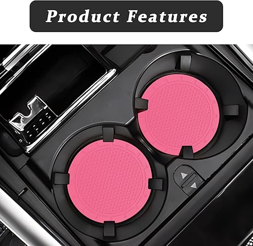 Miniatura 7 de 4 posavasos para automóvil, antideslizantes, accesorios universales para el interior del vehículo, adecuados para la mayoría de los accesorios
