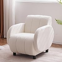 Vista 16 de HMFULE Silla de ocio moderna tapizada de terciopelo, silla giratoria con ruedas móviles y 3 almohadas para sala de estar (negro)