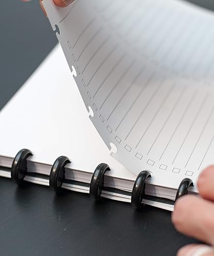 Miniatura 7 de BetterNote - Recambio de calendario académico horizontal de julio de 2025 a junio de 2026 para cuaderno encuadernado en disco, compatible con