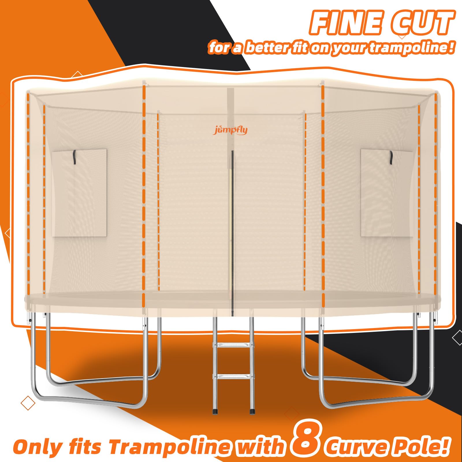 Amazon.com : jumpfly 12FT Trampoline Tent for Kids(Tent Only),Fit