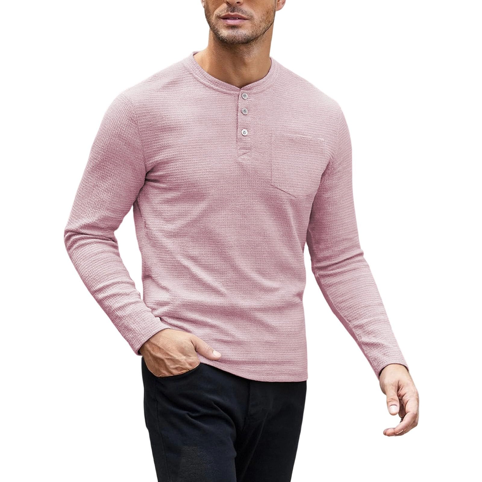 Felpa Uomo Tinta Unita Casual Felpa Girocollo Morbida Manica Lunga Slim Fit | Girocollo Classico, Tessuto Morbido al Tatto, Manica Lunga e Taglio Regolare per una Vestibilità Comoda e Pulita