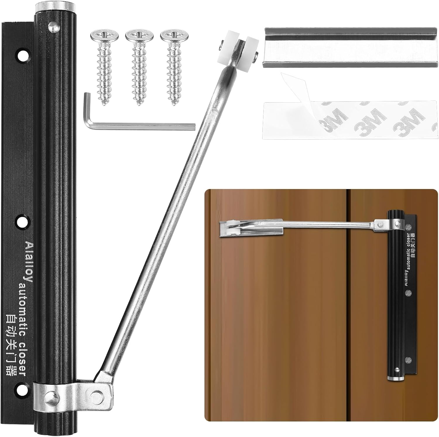 Door Closer, Surface Mounted Automatic Door Closer, Spring Loaded Door