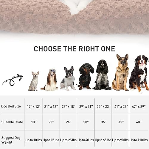 Miniatura 52 de KSIIA - Cama lavable tipo jaula para perro, cómoda almohadilla antideslizante para mascotas, para razas de perros grandes, jumbo, medianos y Rosa