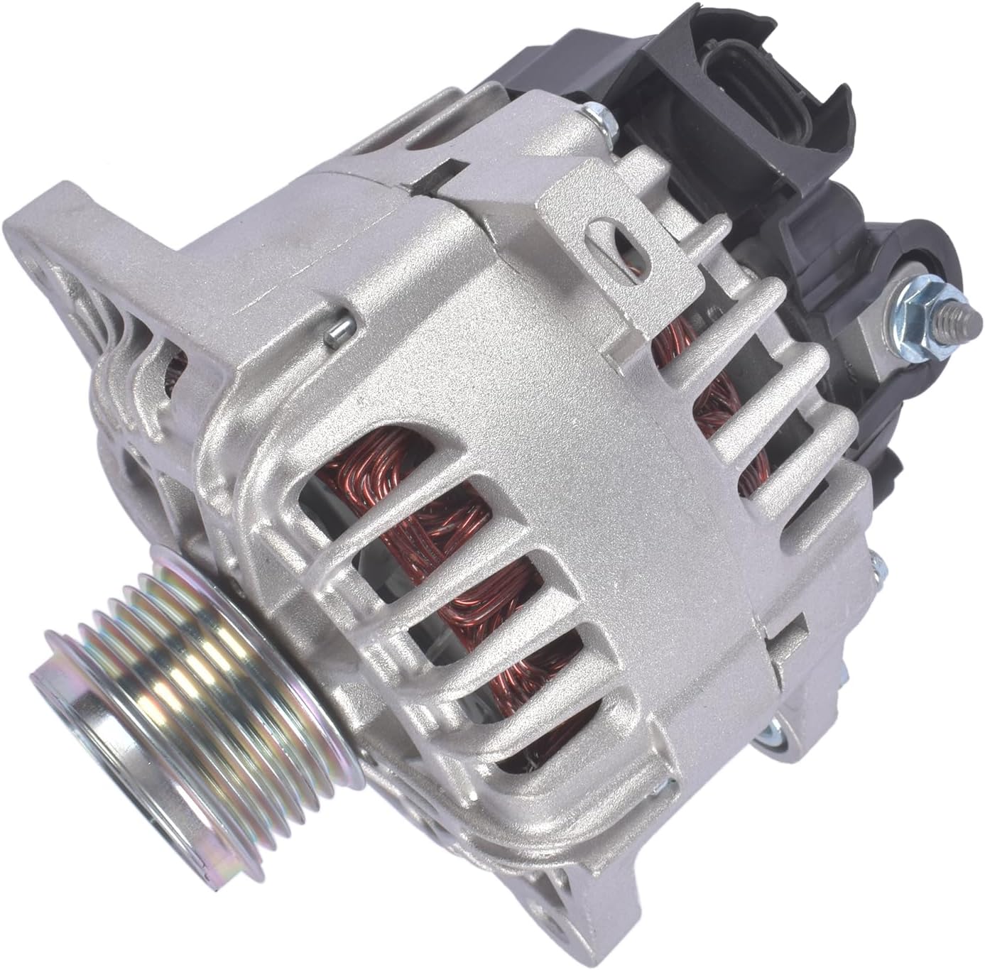 Alternator Replacement for Hyundai Veloster 2013-2017 Kia Soul Forte Koup Forte5 Rio 2012-2017 1.6L 110A 12V CW 6-Groove 373002B760 11609