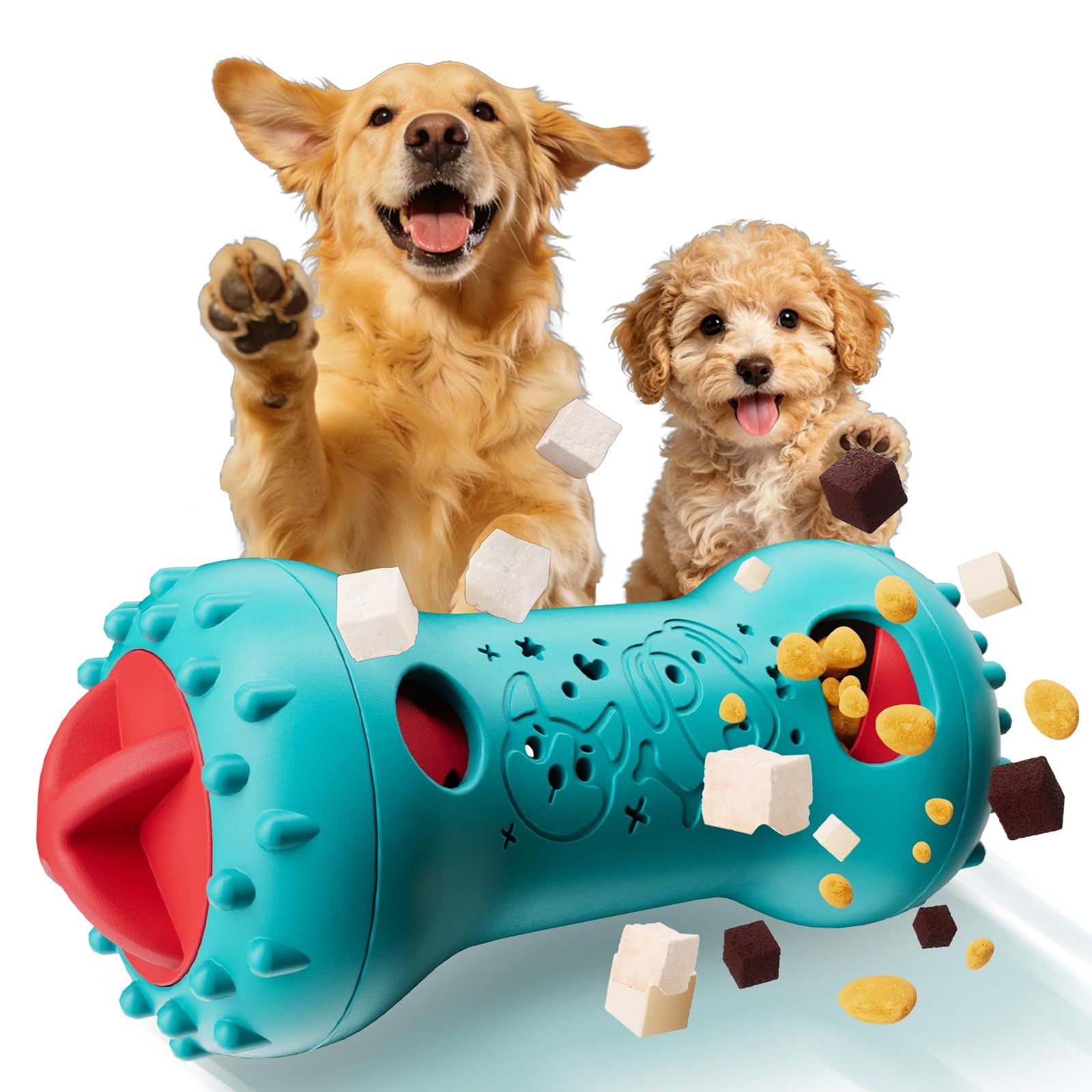 Baermanpets Juguete Interactivo Dispensador de Premios para Perros, Alimentador Lento con Estimulación Mental | Juguete Enriquecedor para Reducir el Aburrimiento | Regalo Ideal para Perros (M4)