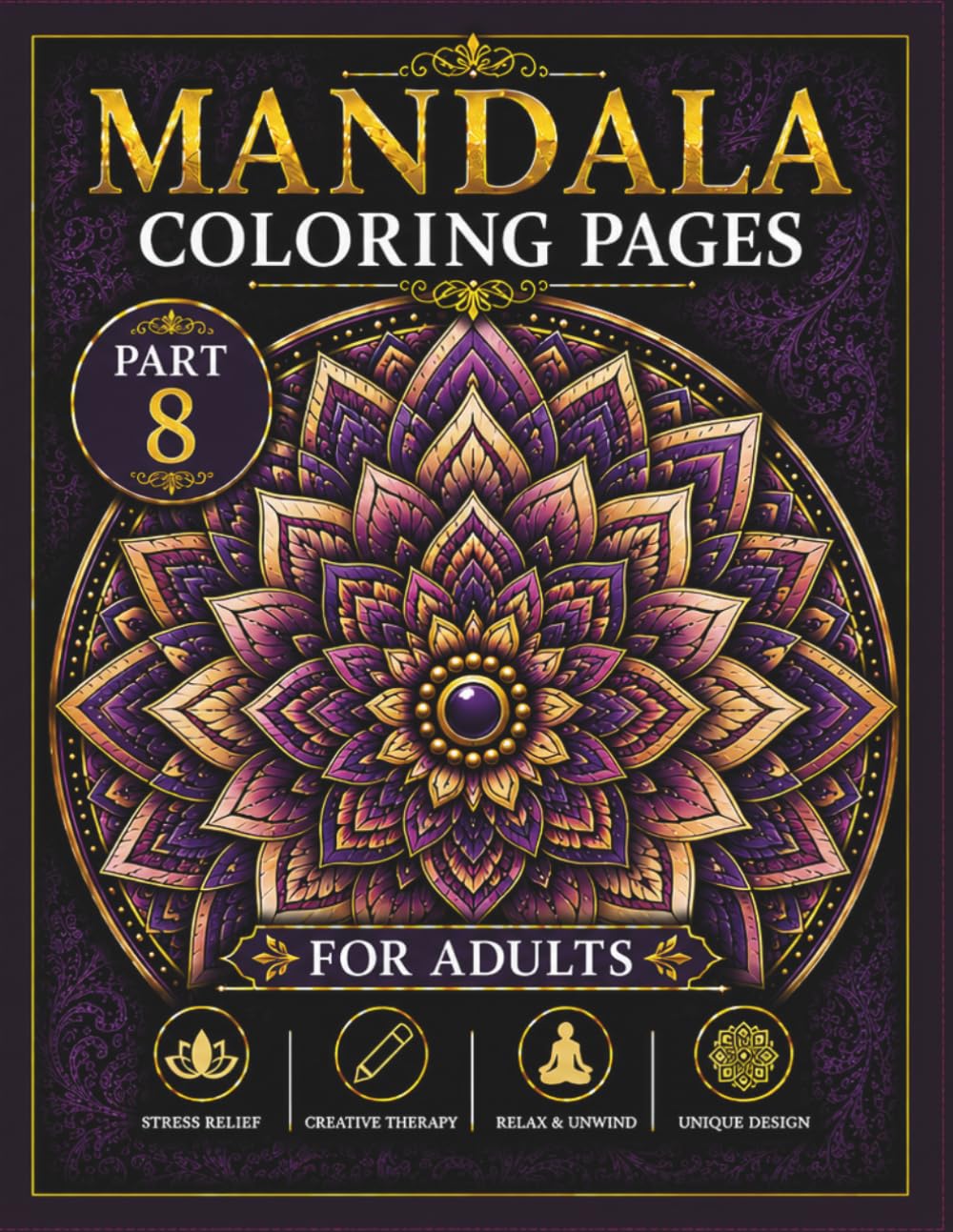 Mandala Coloring Pages for Adults Part 8: Beautiful mandalas for anxiety relief and fun