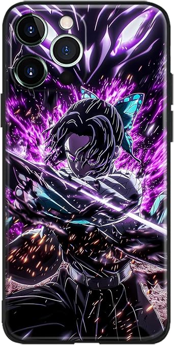 Insect Hashira Anime Case for iPhone 15 Pro Aesthetic Silicone Protection